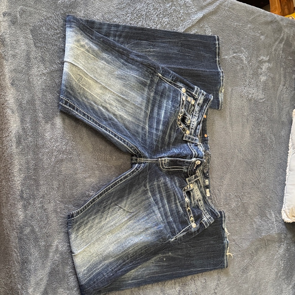 Miss Me Signature Bootcut Blue Jeans